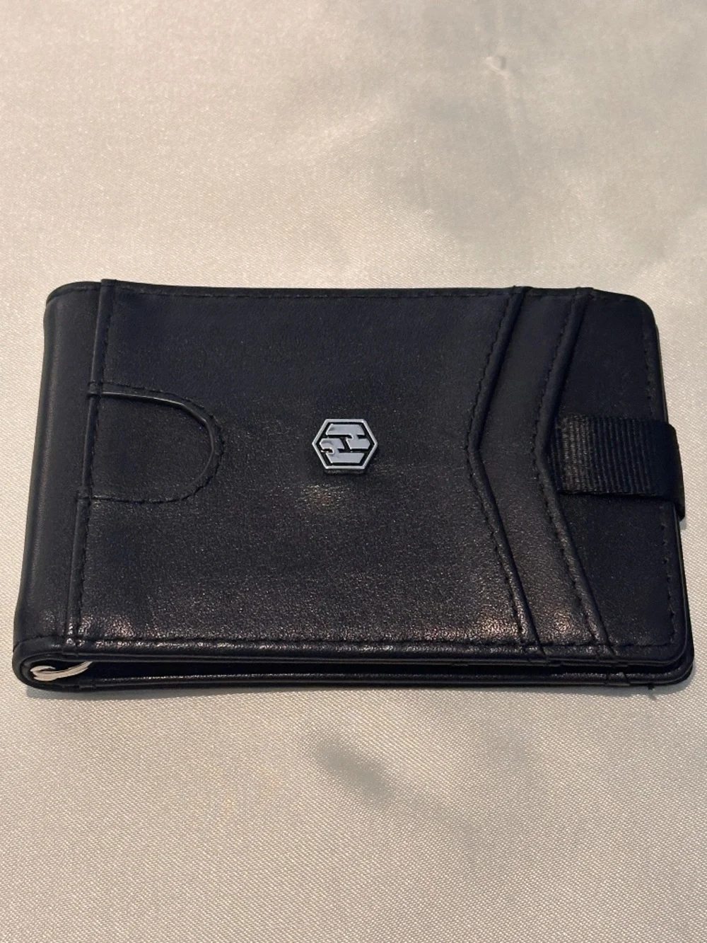 Hayvenhurst Black RFID Minimalist Wallet Money Clip ID Window